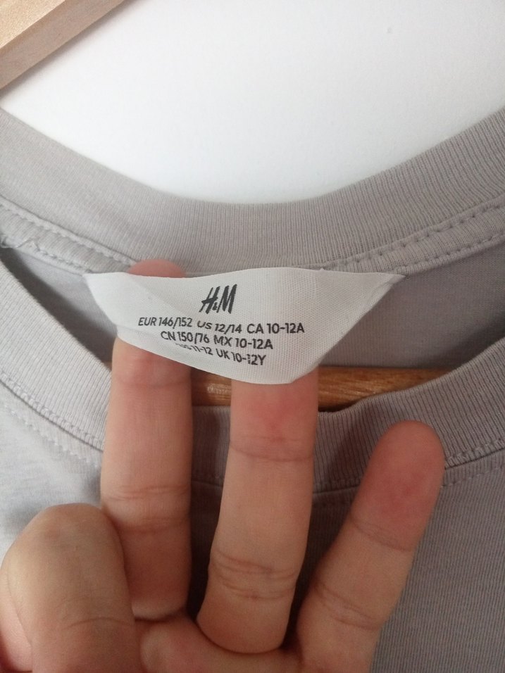 H&M Gri Baskılı  Atlet %100 pamuk - Görsel 2