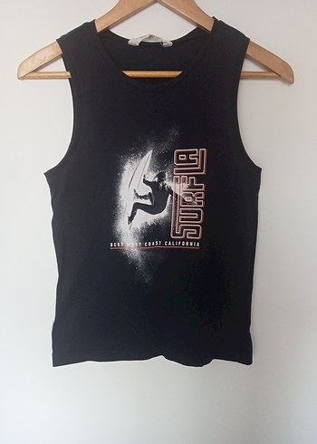 Erkek Çocuk Lacivert Baskılı Kolsuz Yüksek Yaka Tişört - Görsel 2