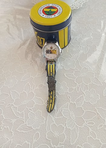 Orjinal Fenerıum Fenerbahçe Erkek  çocuk Kol Saati Sarı Gri - Görsel 3