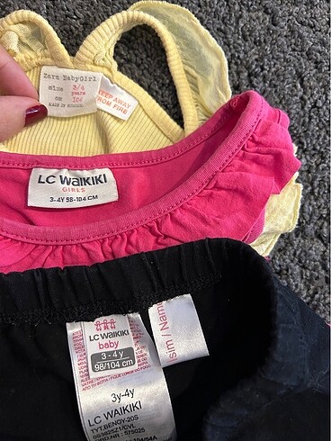 24-36 Ay Beden Zara 3-4 yaş çocuk tayt zıbın tshirt #zara