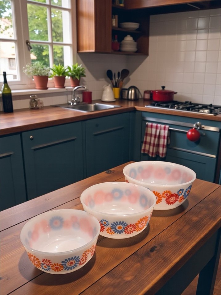 VİNTAGE GERMANY SCHOTT & MAİNZ ÜÇ FARKLI BOY KASE SETİ - Görsel 2