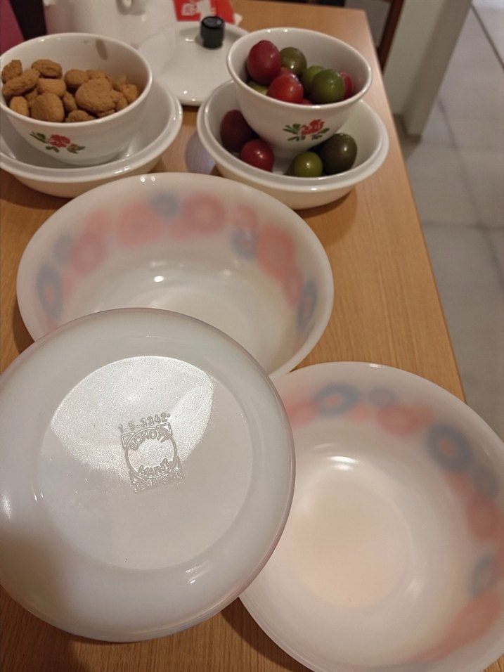 VİNTAGE GERMANY SCHOTT & MAİNZ ÜÇ FARKLI BOY KASE SETİ - Görsel 5