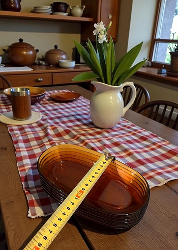 VİNTAGE DURALEX FRANCE NADİR OVAL MEZELİK - Görsel 6