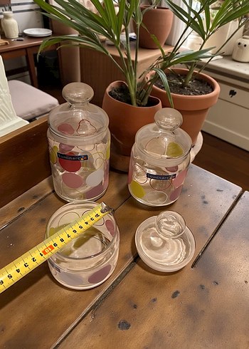 Luminarc 3'lü Desenli Cam Saklama Kavanozu - Görsel 6