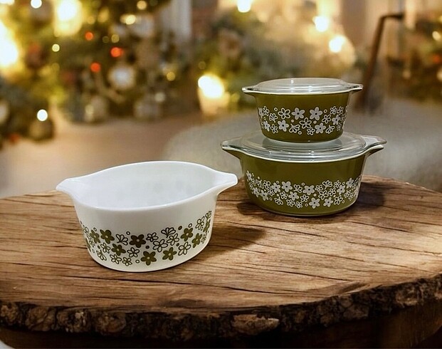 Diğer VİNTAGE PYREX 3 LÜ TENCERE TAKIMI