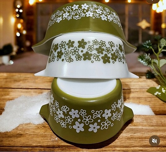 Beden VİNTAGE PYREX 3 LÜ TENCERE TAKIMI