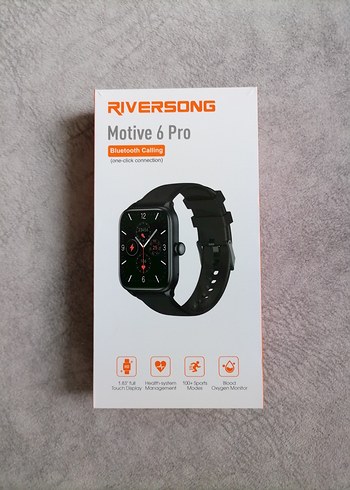 RIVERSONG Motive 6 Pro Siyah Akıllı Saat