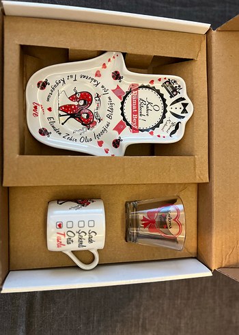 Beyaz Tuzlu Kahve Fincanı ve Su Bardağı Seti - Görsel 4