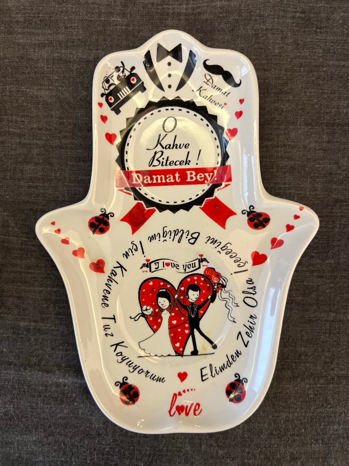 Beyaz Tuzlu Kahve Fincanı ve Su Bardağı Seti - Görsel 3