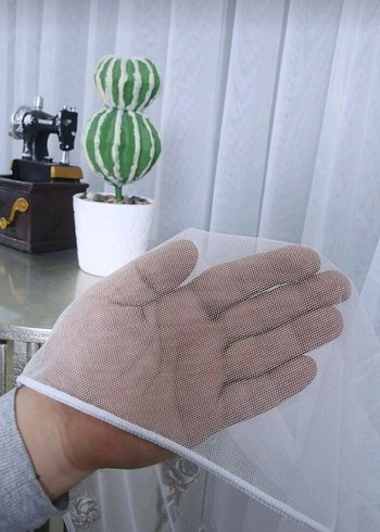 Modern Grek Tül Perde 2 adet - Görsel 3