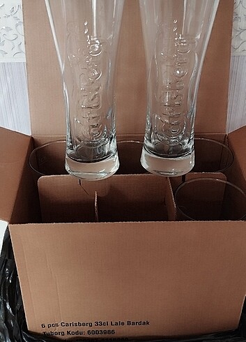 Carlsberk 6 adet 33 CC bardak 