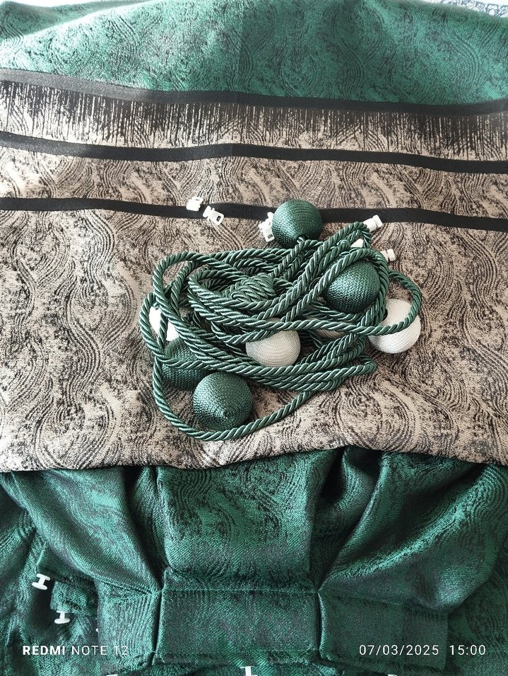 2 adet zümrüt yeşili fon kanat - Görsel 4