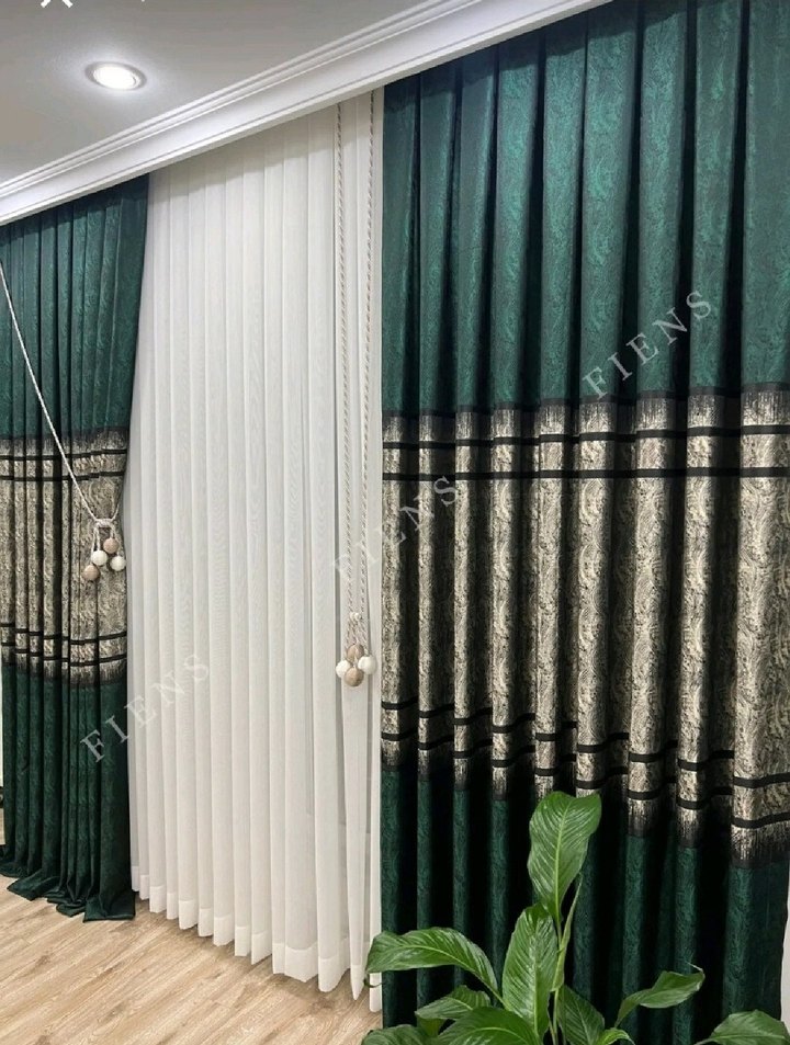 2 adet zümrüt yeşili fon kanat - Görsel 2