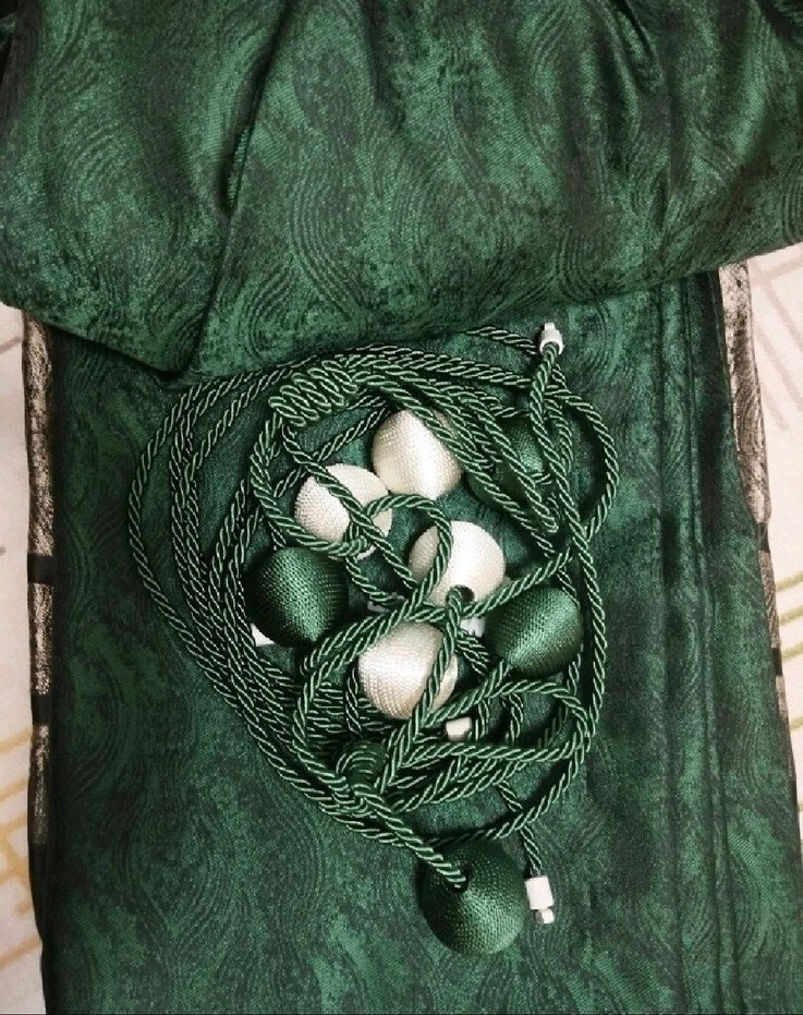 2 adet zümrüt yeşili fon kanat - Görsel 3