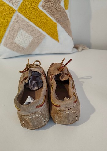 Orijinal Mango Bej Süet Erkek Çocuk Loafer - Görsel 3