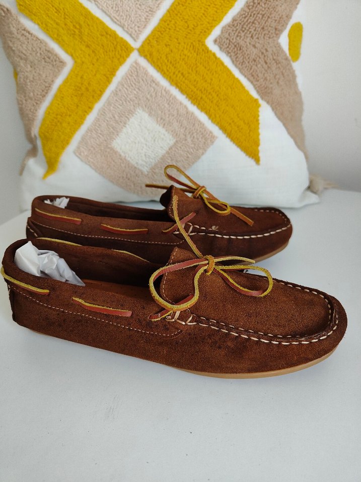 Orijinal Mango Kahverengi Erkek Çocuk Süet Loafer - Görsel 3