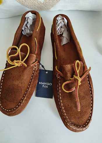 Mango Orijinal Mango Kahverengi Süet Erkek Çocuk Loafer