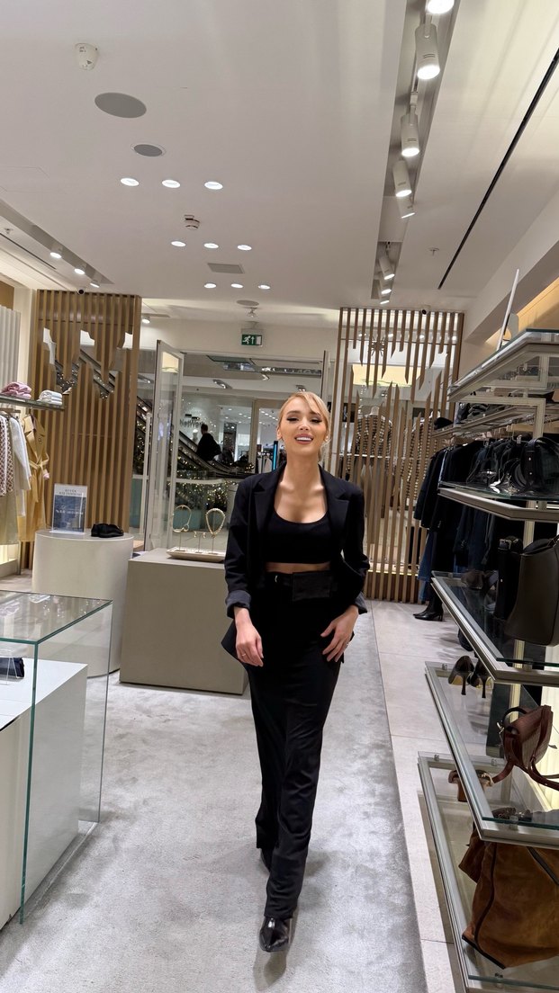 Siyah Midi Kadın Blazer Ceket - Görsel 2