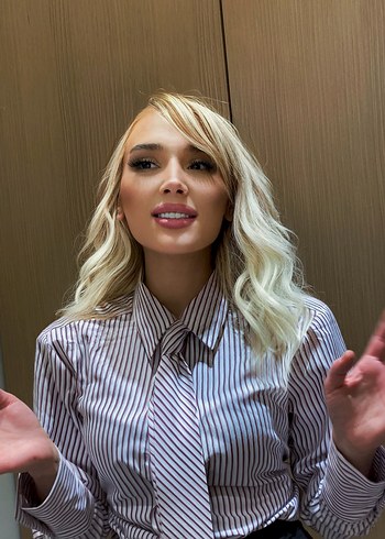 Çizgili Gömlek, Uzun Kollu, Klasik Yaka Kravatlı - Görsel 2