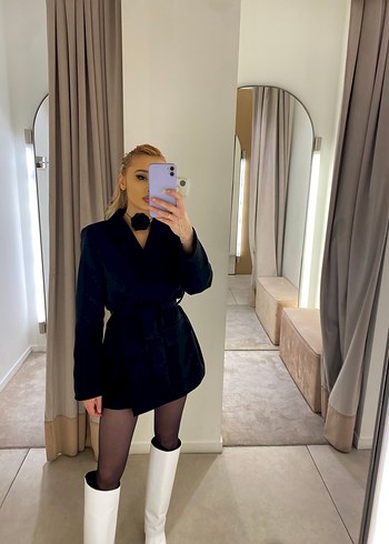 Siyah  Kadın Blazer Ceket - Görsel 2