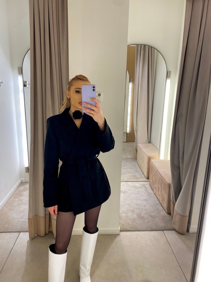 Siyah  Kadın Blazer Ceket - Görsel 2