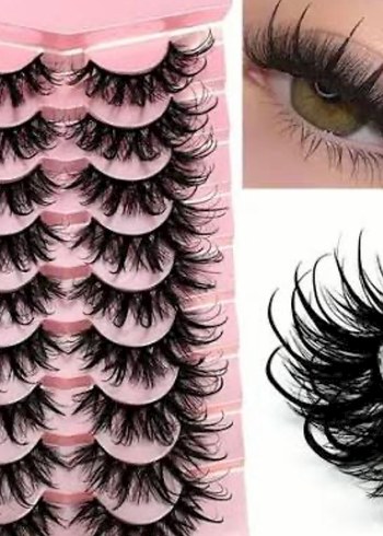 Uzun kıvrımlı Takma Kirpik - Görsel 3