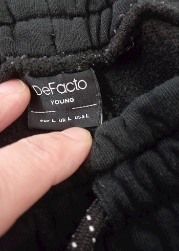 Erkek Siyah Rahat Kesim eşofman - Görsel 3