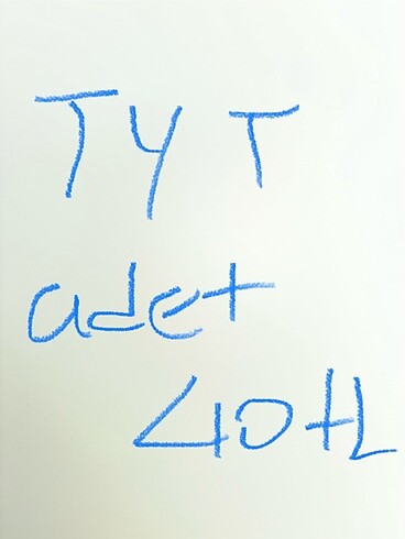 Tyt test kitabı adet 40 tl