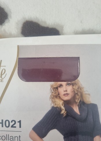 bordo kilotlu corap - Görsel 2