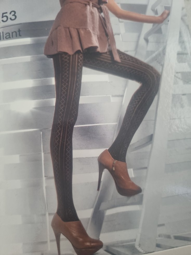 kendinden desenli kilotlu corap - Görsel 2