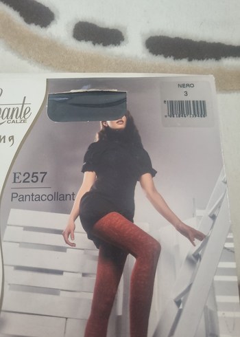 kendinden desenli tayt corap - Görsel 2