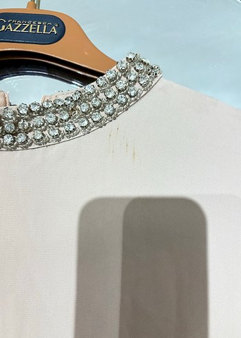 Bej Uzun Kollu Salaş Kadın Elbise - Görsel 3