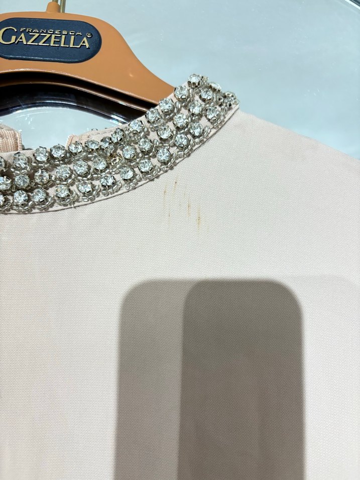 Bej Uzun Kollu Salaş Kadın Elbise - Görsel 3