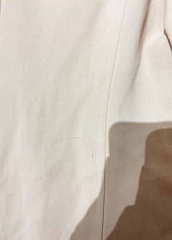 Bej Uzun Kollu Kadın Blazer Ceket - Görsel 6