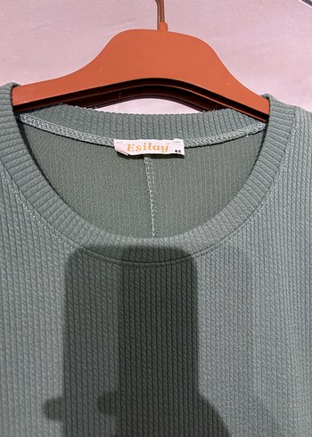 Yeşil Uzun Kollu triko Elbise - Görsel 2