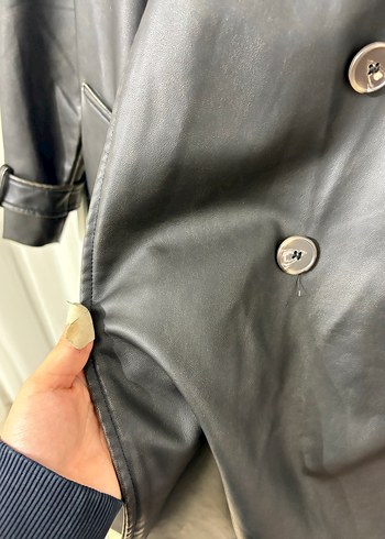 Zara Deri ceket - Görsel 4