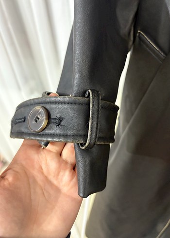 Zara Deri ceket - Görsel 5