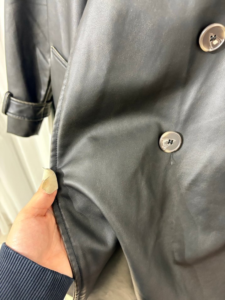 Zara Deri ceket - Görsel 4