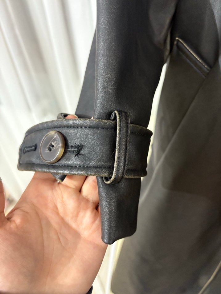 Zara Deri ceket - Görsel 5