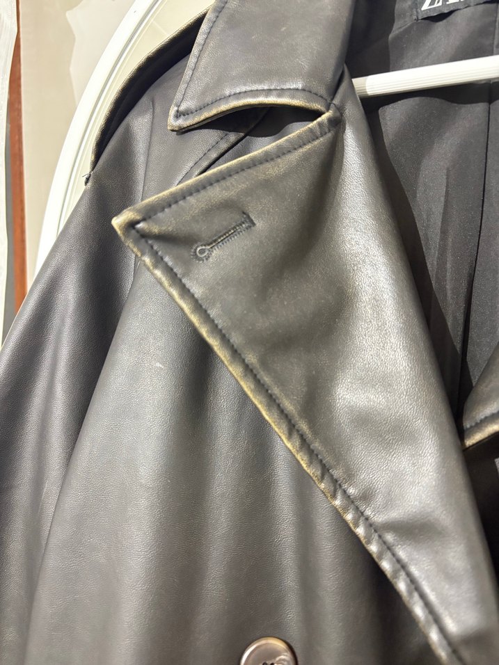 Zara Deri ceket - Görsel 3