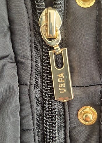 Siyah Uzun Kadın Kaban, Fermuarlı, Kapüşonlu - Görsel 5