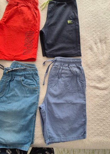 Erkek Çocuk Renkli Rahat Pamuklu Şortlar - Görsel 2