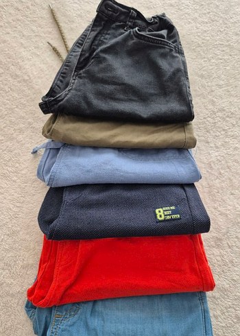 Erkek Çocuk Renkli Rahat Pamuklu Şortlar - Görsel 3