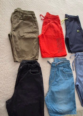 Erkek Çocuk Renkli Rahat Pamuklu Şortlar - Görsel 4