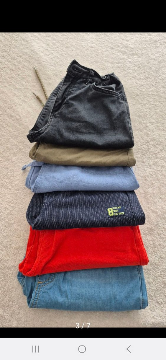 Erkek Çocuk Renkli Rahat Pamuklu Şortlar - Görsel 3