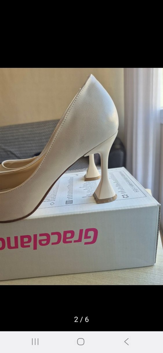 Bej Stiletto Kadın Topuklu Ayakkabı - Görsel 2