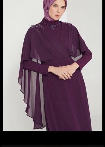 armine tesettur abiye elbise - Görsel 2