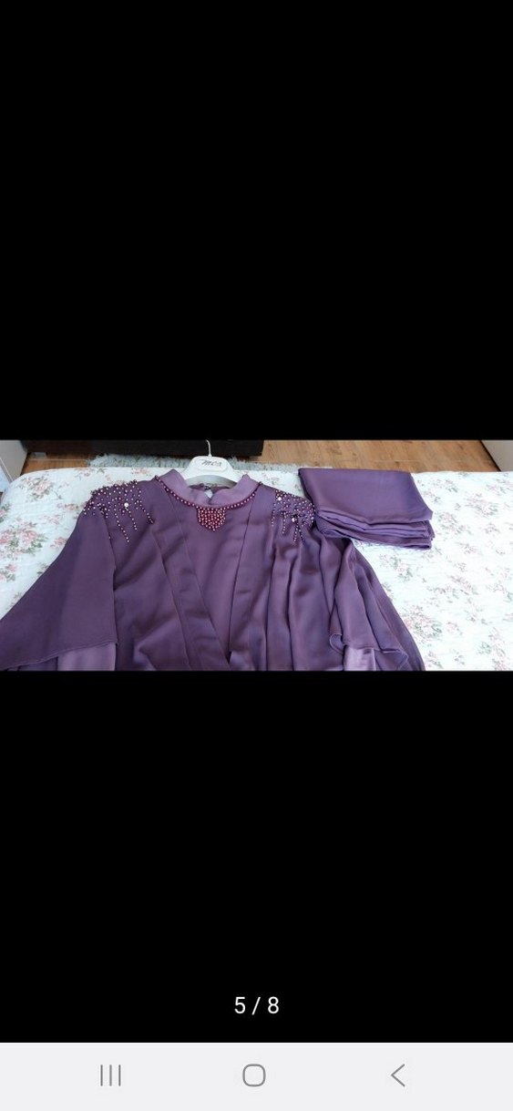 armine tesettur abiye elbise - Görsel 5