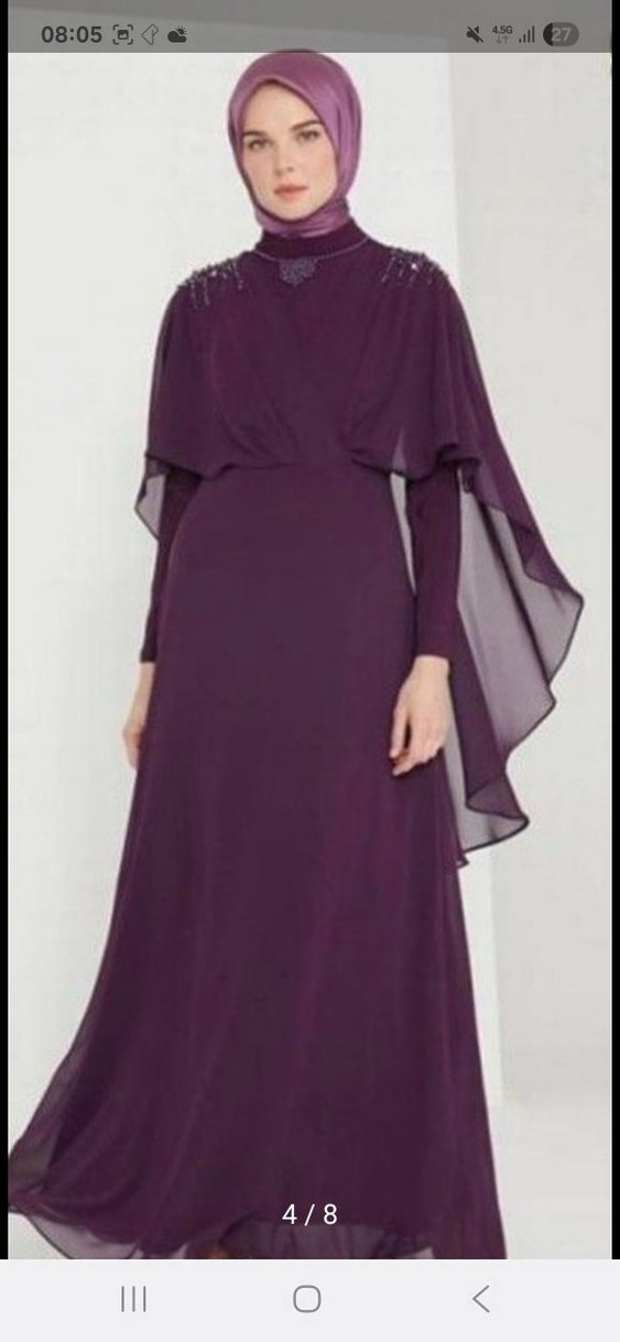 armine tesettur abiye elbise - Görsel 4