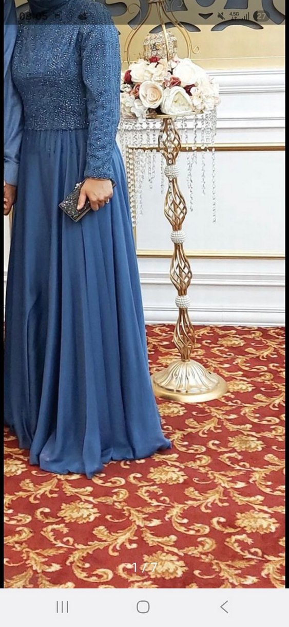 bayan tesettur abiye elbise - Görsel 2
